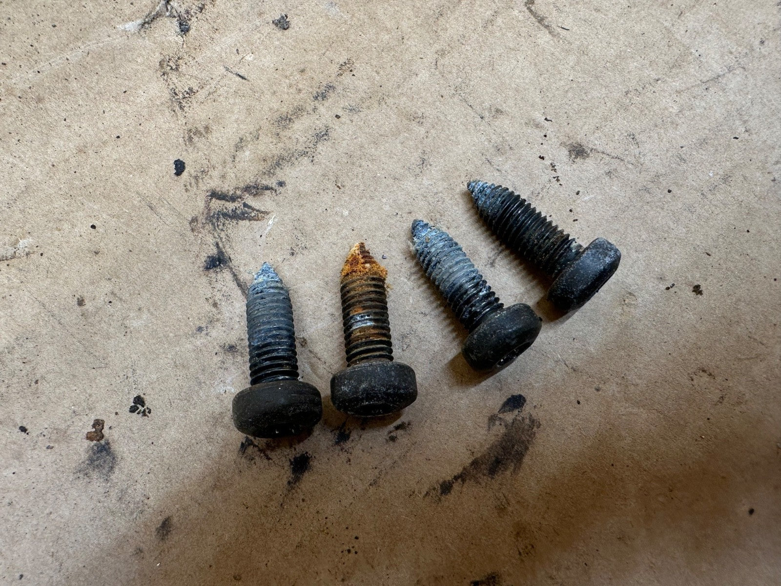 87-95 Jeep Wrangler YJ OE Seat Slider Track Adjuster Bolts Set of 4 TORX Bracket