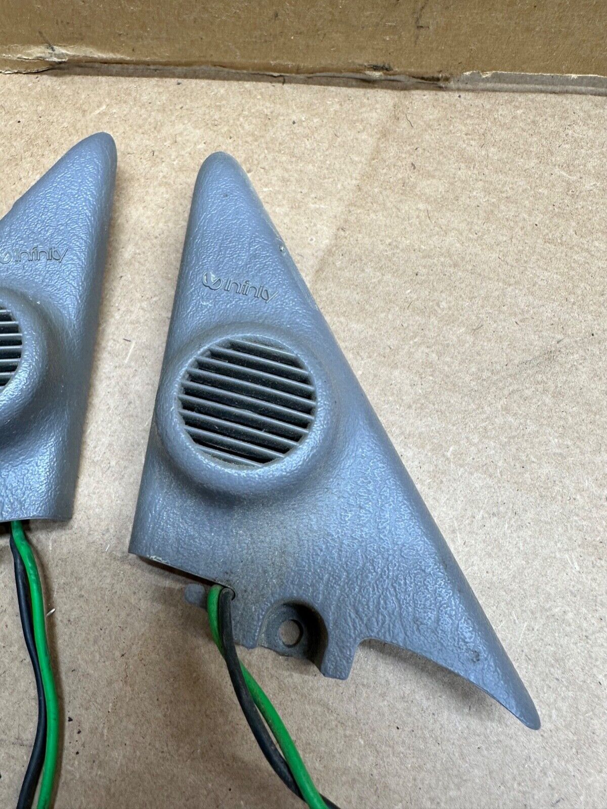 97-01 Jeep Cherokee XJ Pair Of Infinity Tweeter Speakers OEM Gray Grey Factory