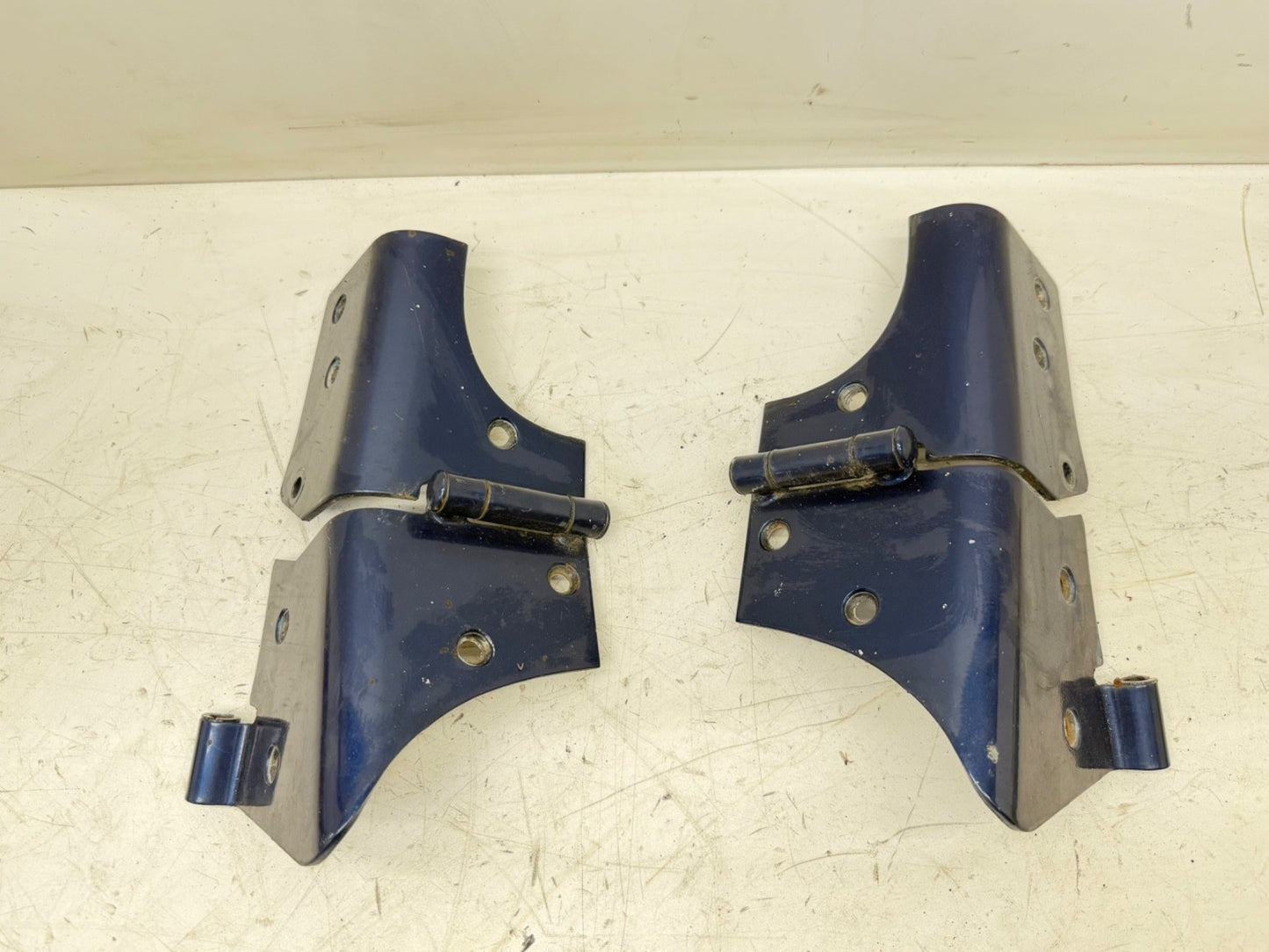 Windshield Frame Hinges Hinge Pair for Jeep Wrangler TJ 97-06 Factory OEM Blue