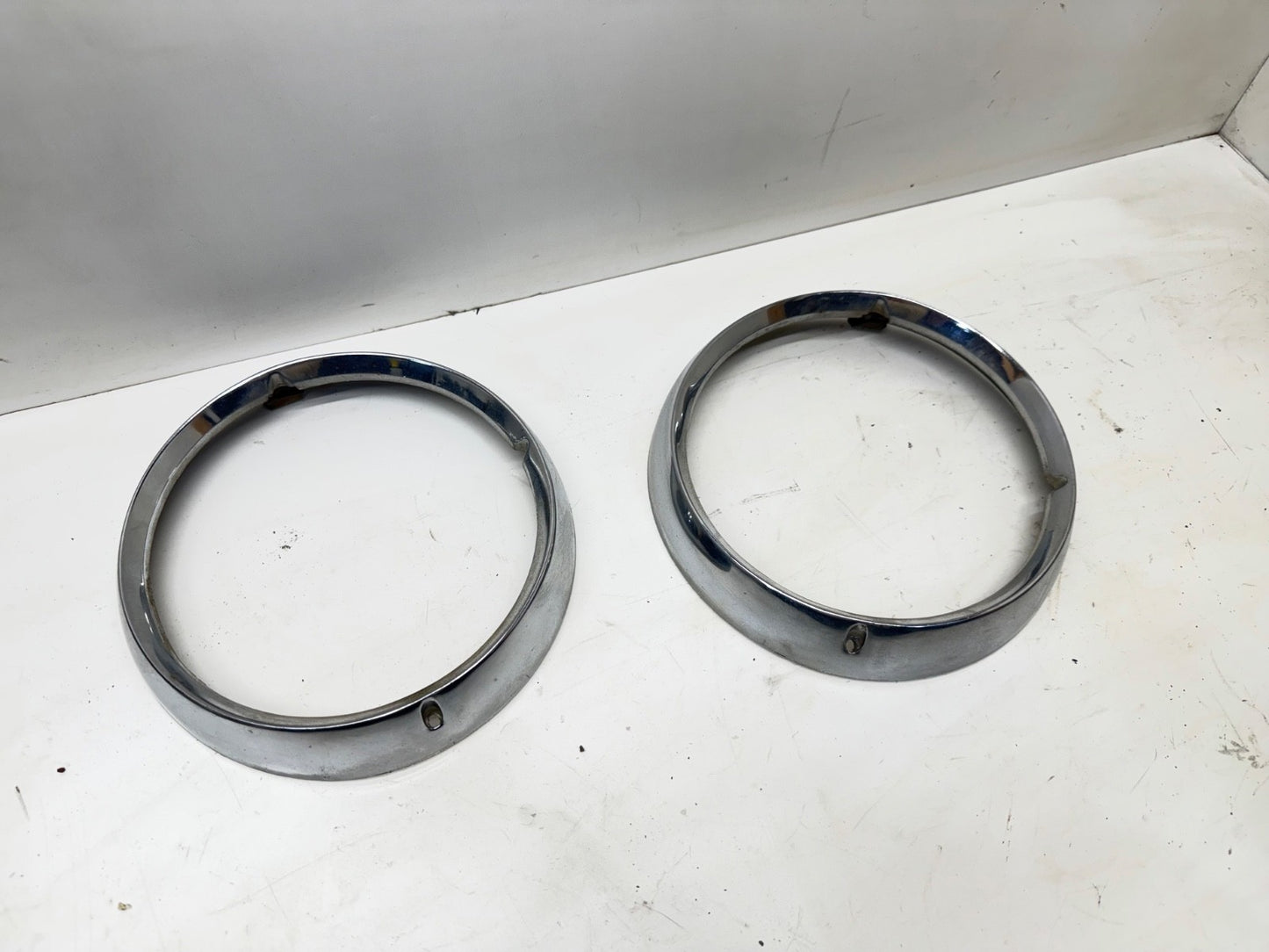 OEM Jeep J5460087 Headlight Trim Ring Chrome Bezel CJ CJ5 CJ7 76-86 Head Light