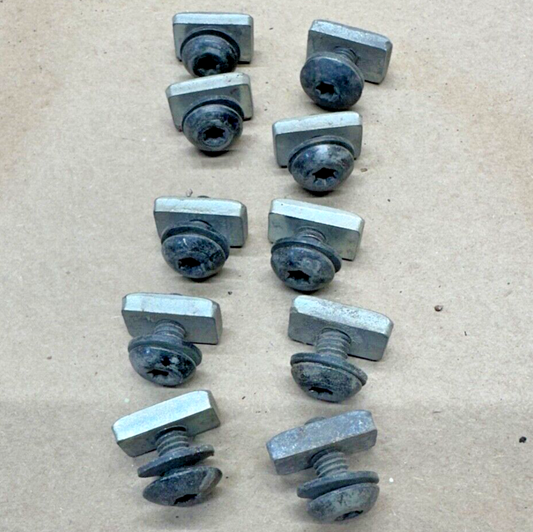 87-95 Jeep Wrangler YJ OEM Top Soft Top Bracket Retainer Bolts Torx 10 Nuts Bolt