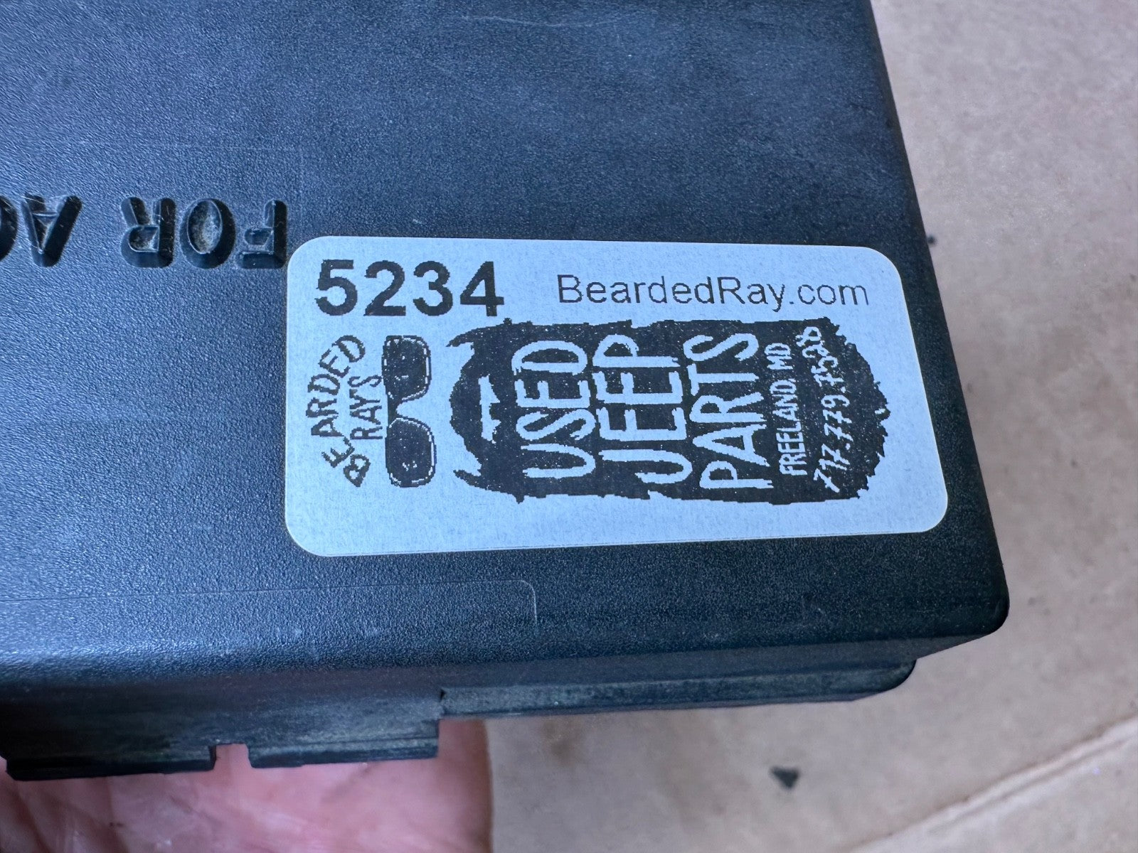 97-01 JEEP XJ Cherokee Fuse Block LID Cover Engine Box Factory Relay 56038363 OE