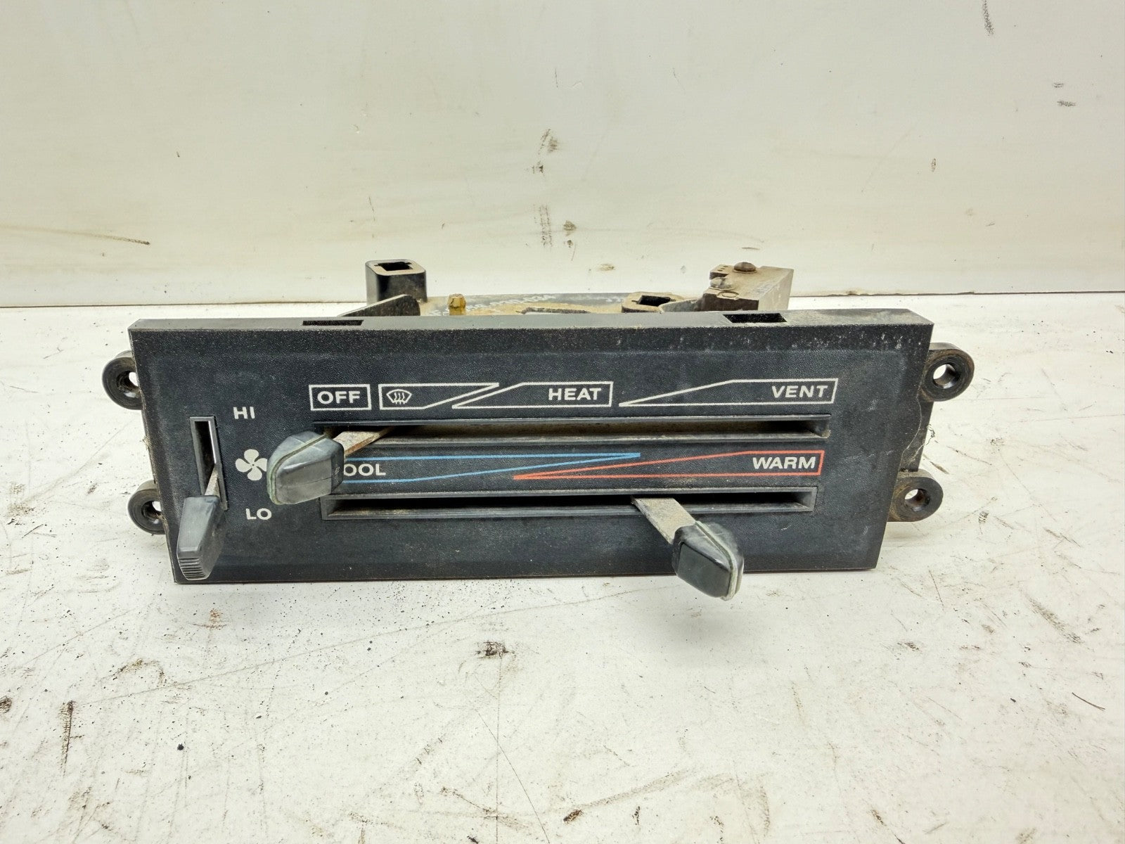 87-95 Jeep Wrangler YJ HEAT Panel Temp Climate Control Unit Heater HVAC Switch