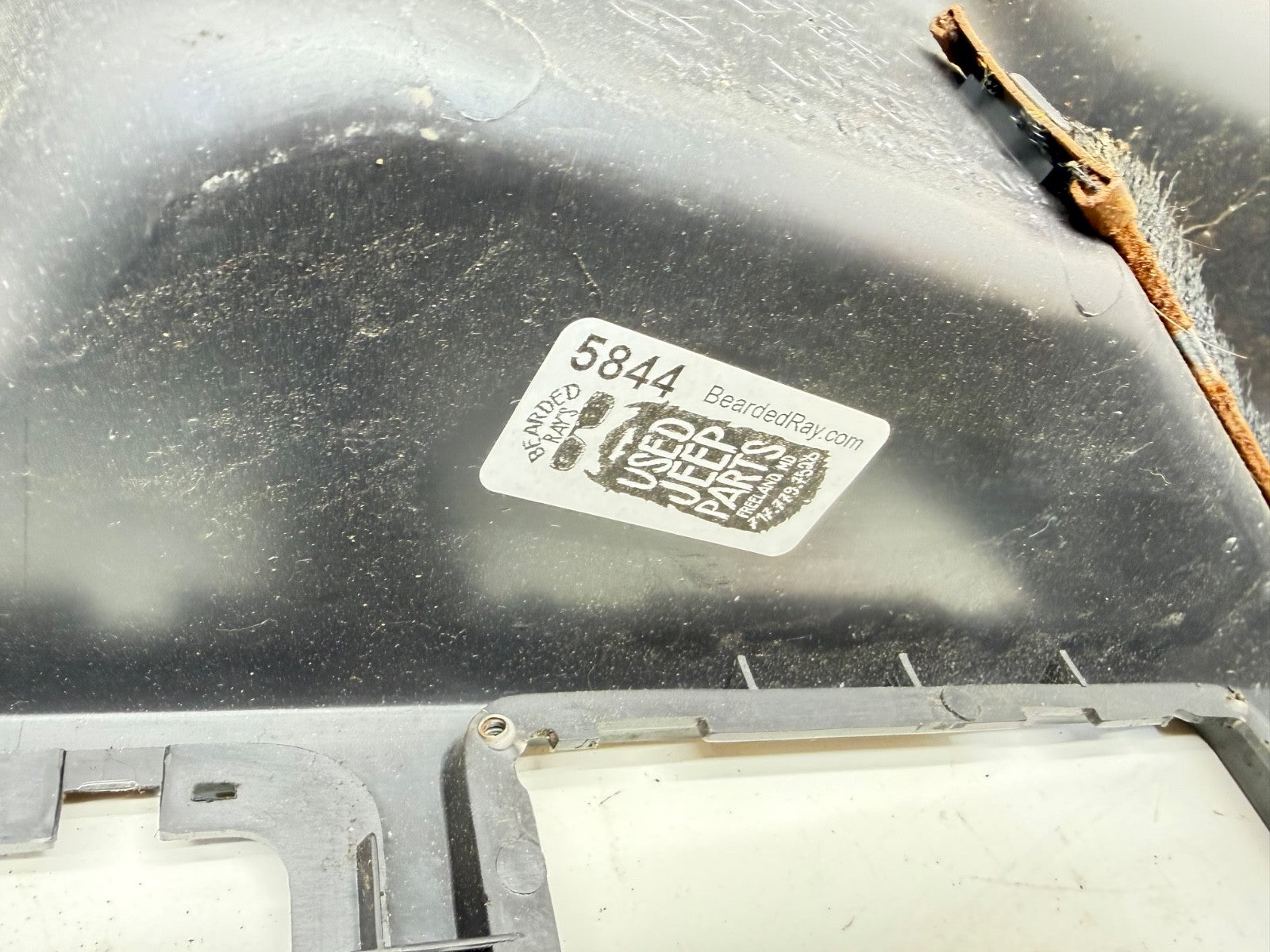 Jeep Wrangler TJ 97-02 OEM Front Piece Center Console Grey Gray Half Front Short