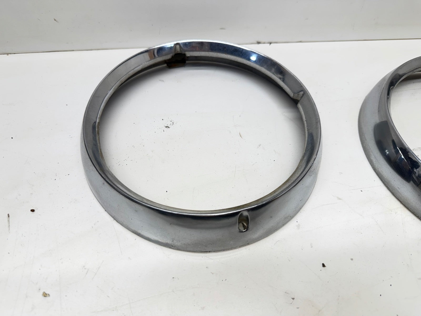 OEM Jeep J5460087 Headlight Trim Ring Chrome Bezel CJ CJ5 CJ7 76-86 Head Light