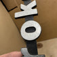 84-96 Jeep Cherokee XJ Fender Emblem Badge 55295252 8 Inch Metal OEM Factory PIN