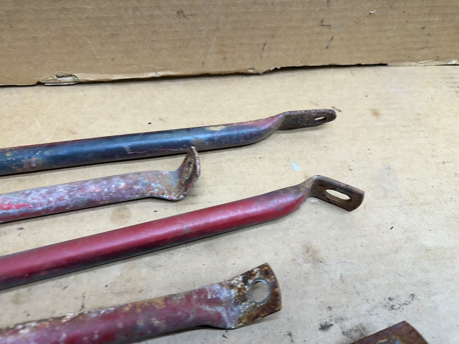 87-95 Jeep Wrangler YJ FENDER to Firewall Support Bar Set OEM Factory Rod Brace