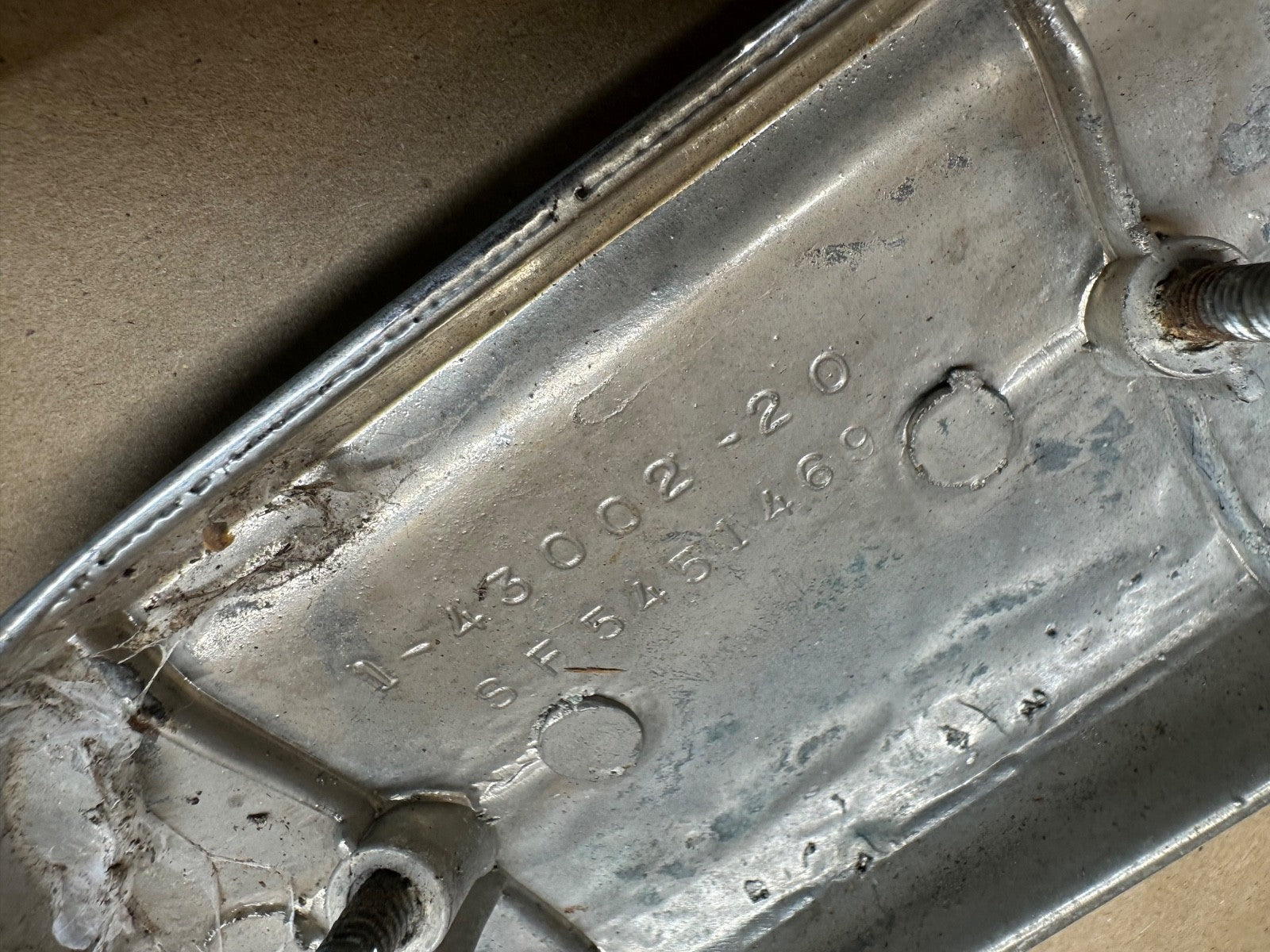 1972-91 Jeep Cherokee OEM Tail Finish Panel Chrome Original Factory SF5451469