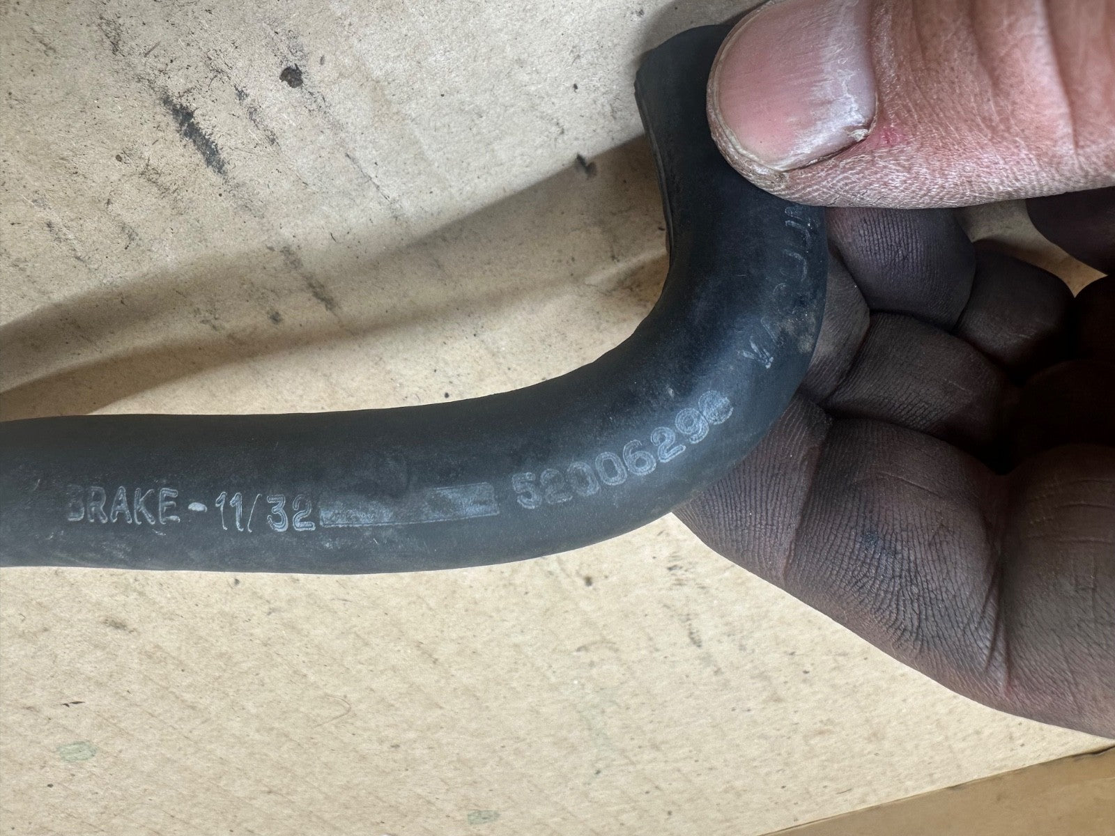 91-95 Jeep Wrangler YJ OEM Brake Booster Check Valve Master Cylinder Hose Vacuum