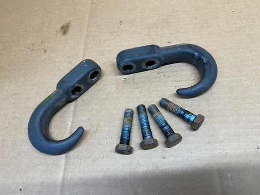 97-06 Jeep Wrangler TJ LJ Front Tow Hooks w/ Bolts Towhook Pair Hook