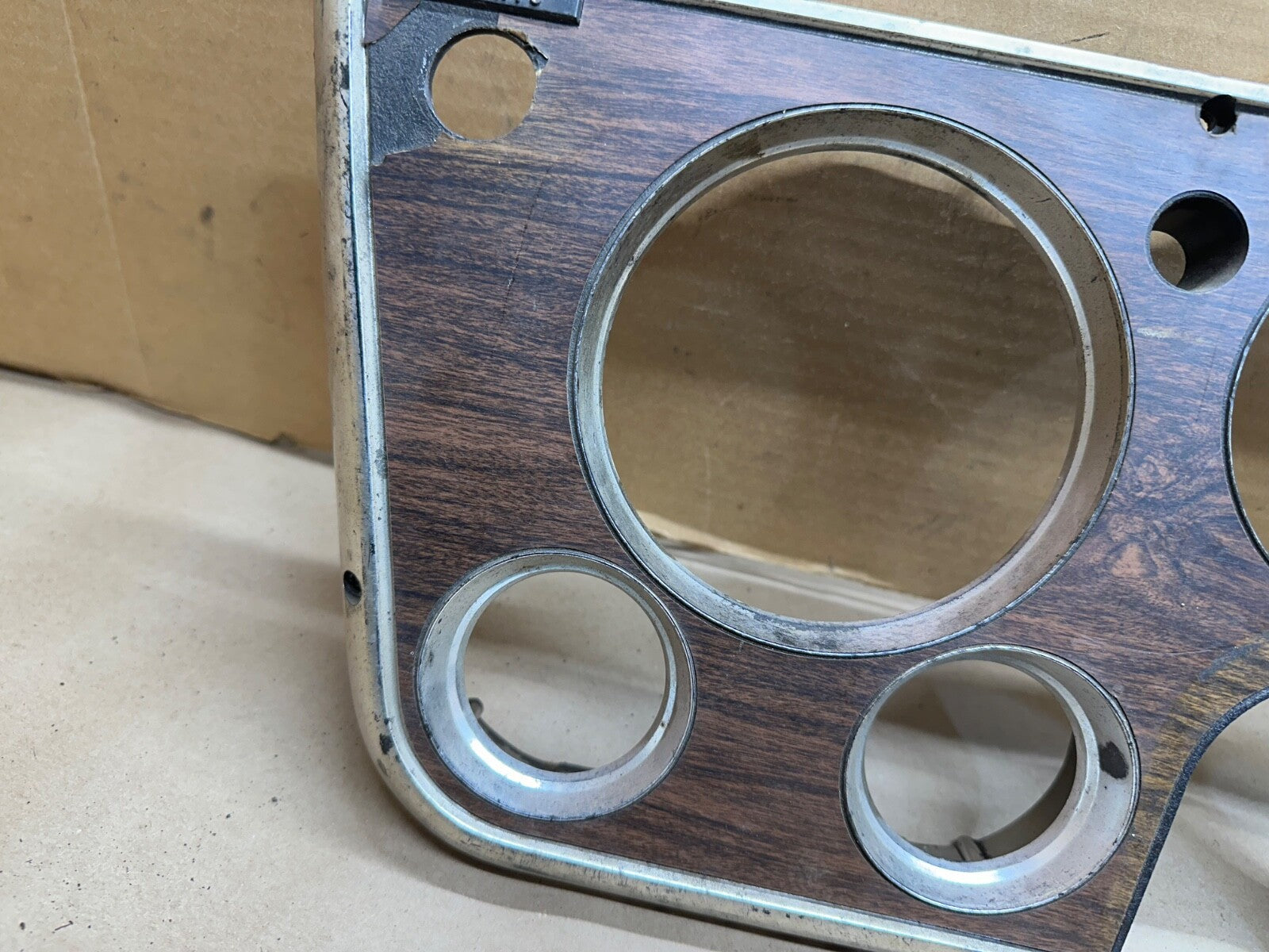 1969-1972 Chevy Truck Black Dash Bezel Instrument Cluster Trim Factory OEM