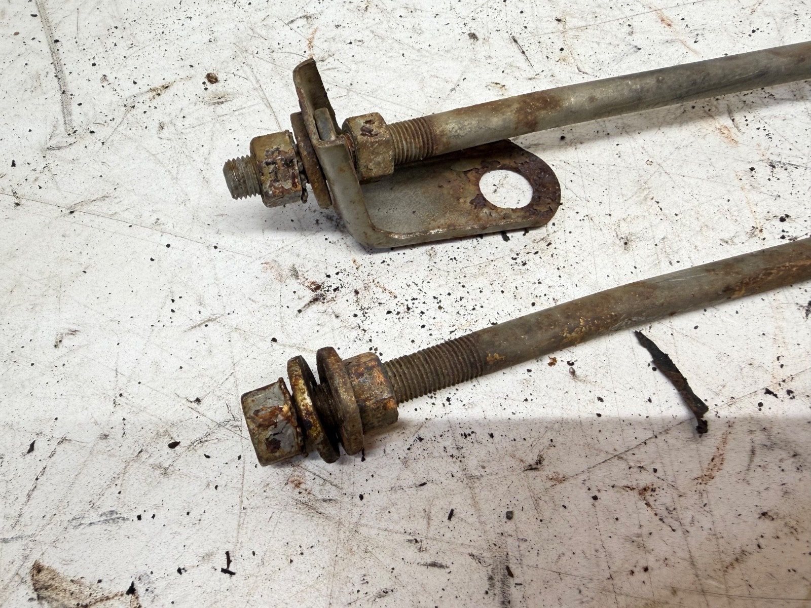 76-86 Jeep CJ5 CJ7 CJ8 Grill Support Strut Rods Pair OEM Grille Brace CJ 5 7 8