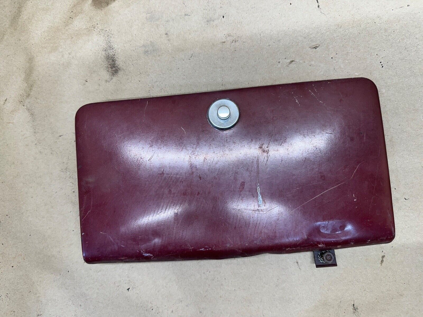 76-86 Jeep CJ CJ5 CJ7 CJ8 Red Dash Glove Box Door Cover Quadra-Trac Glovebox OEM