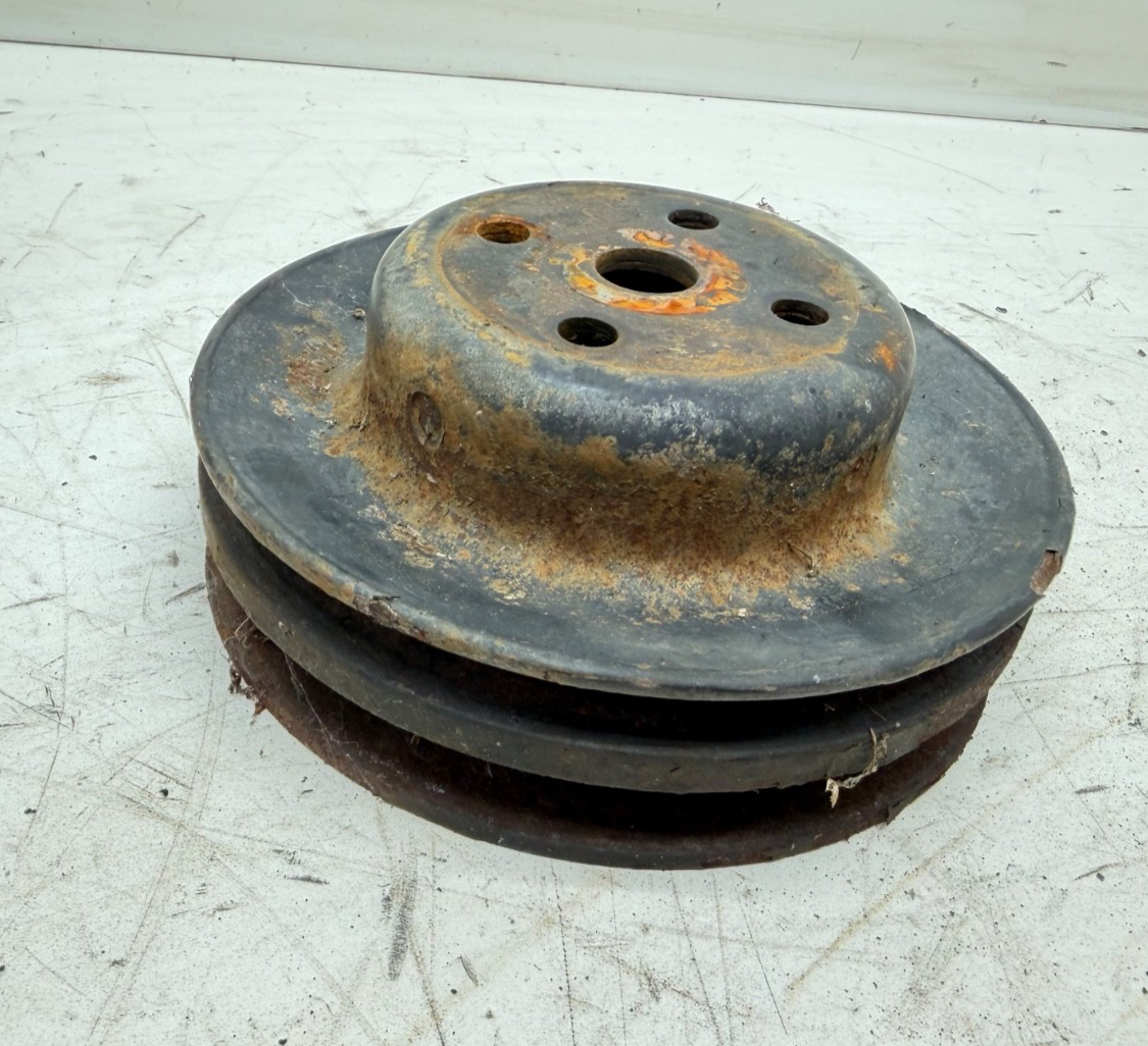 Jeep CJ 80-86 CJ7 2-Groove V Belt Water Pump Pulley 6 cyl 4.2L YJ 2.5L Wrangler