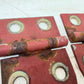 76-95 Jeep Wrangler YJ CJ RED Hood Hinges Hinge Set OEM FACTORY Bonnet Bolts