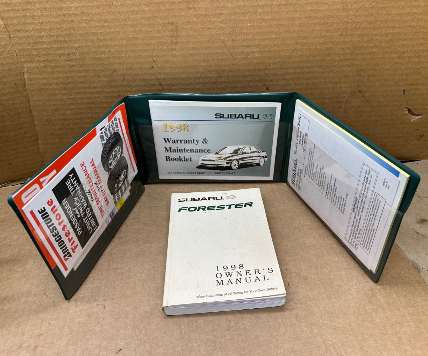 1998 Subaru Forester Owner's Manual Maintenance Booklet Paperback Books Book OEM