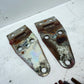76-95 Jeep Wrangler YJ CJ RED Hood Hinges Hinge Set OEM FACTORY Bonnet Bolts