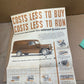 WILLYS SEDAN DELIVERY Truck Dealer Sales Brochure Paper Poster Pamphlet Vintage