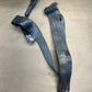 91-96 Jeep Cherokee XJ Rear Center Seatbelt Buckle Seat Belt Rear OEM Grey Gray