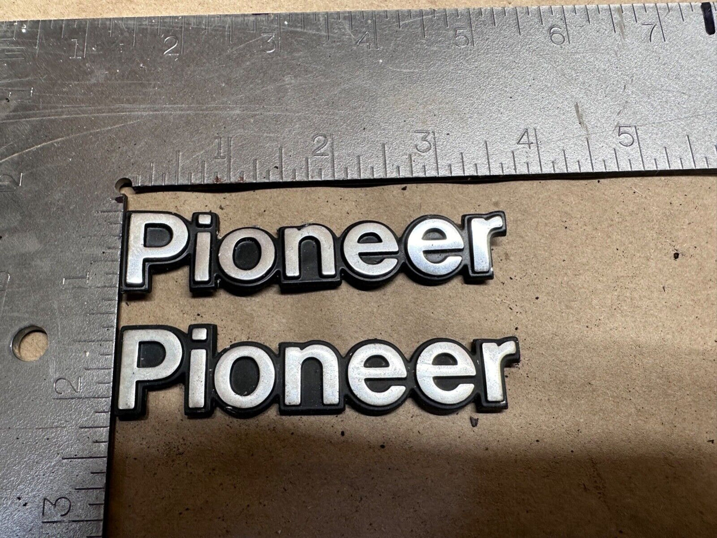 84-96 Jeep Cherokee XJ "Pioneer" Emblem Badge OEM Factory Fender Name Plate