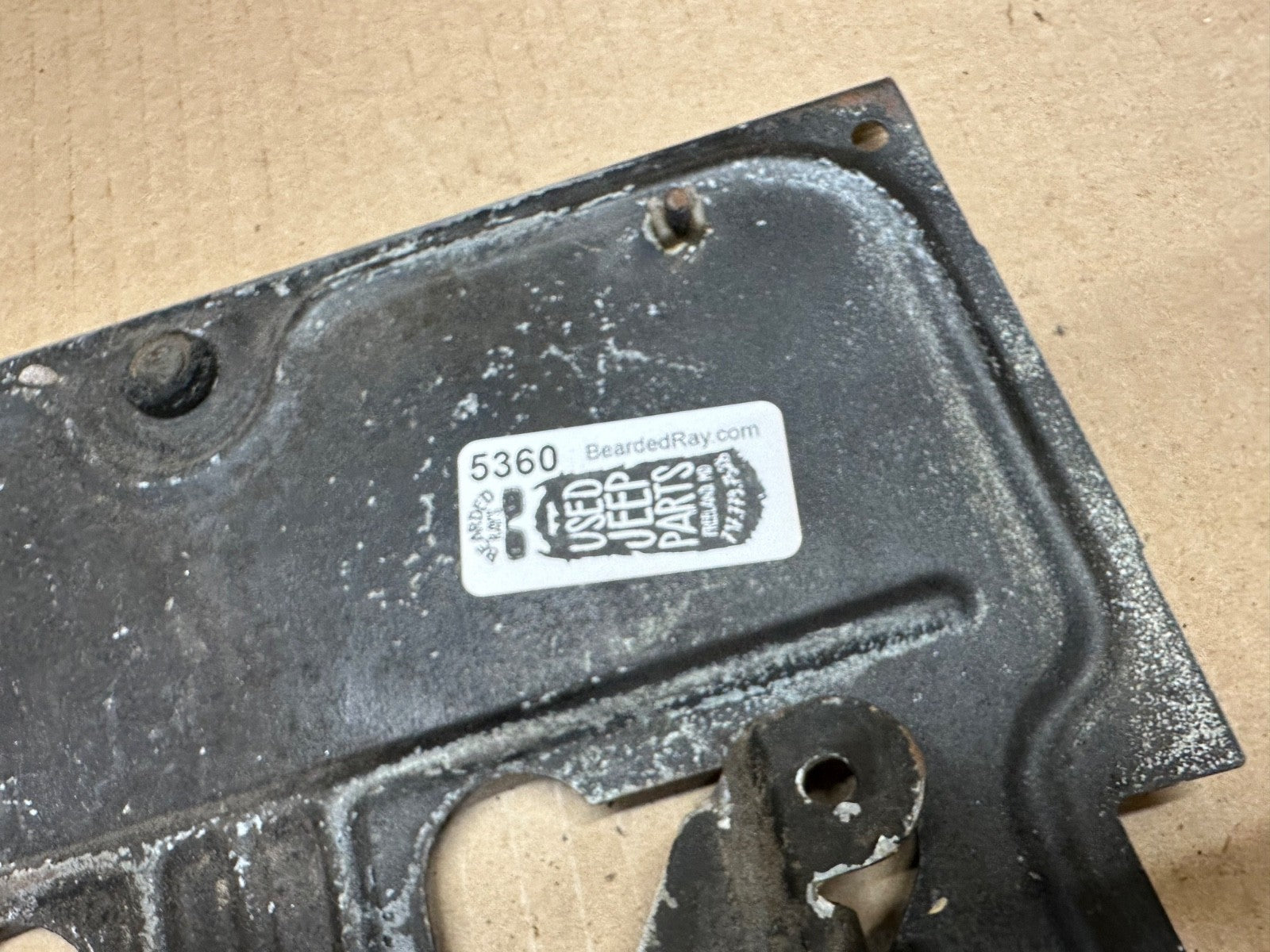 Jeep Wrangler YJ 87-95 Rear License Plate Mount Tag Bracket Factory OEM Gas Flap