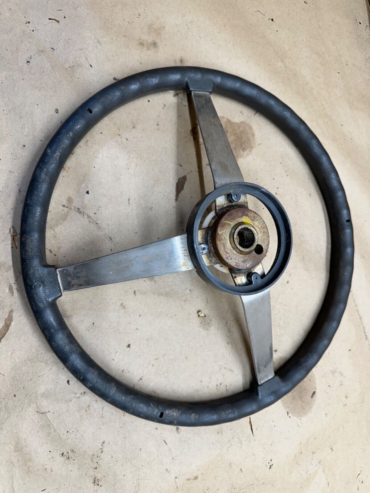 84-96 Jeep Cherokee Wrangler XJ YJ MJ Comanche 3 Spoke Steering Wheel Grey Gray