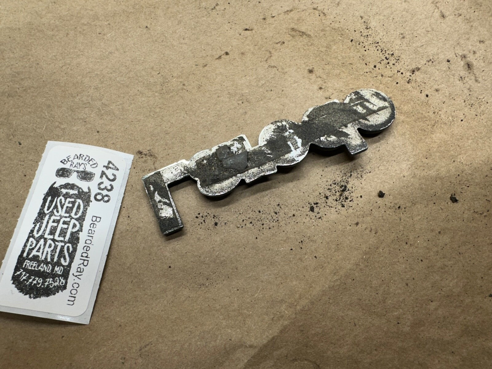 84-96 Jeep Cherokee XJ Laredo Emblem Badge OEM Factory Fender Name Plate Hatch