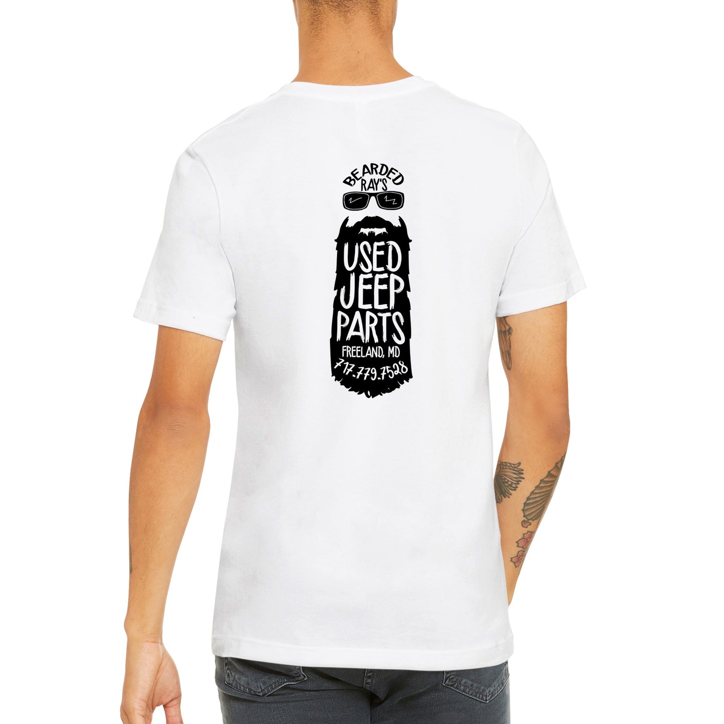 Front and Rear Big Beard Logo T-shirt