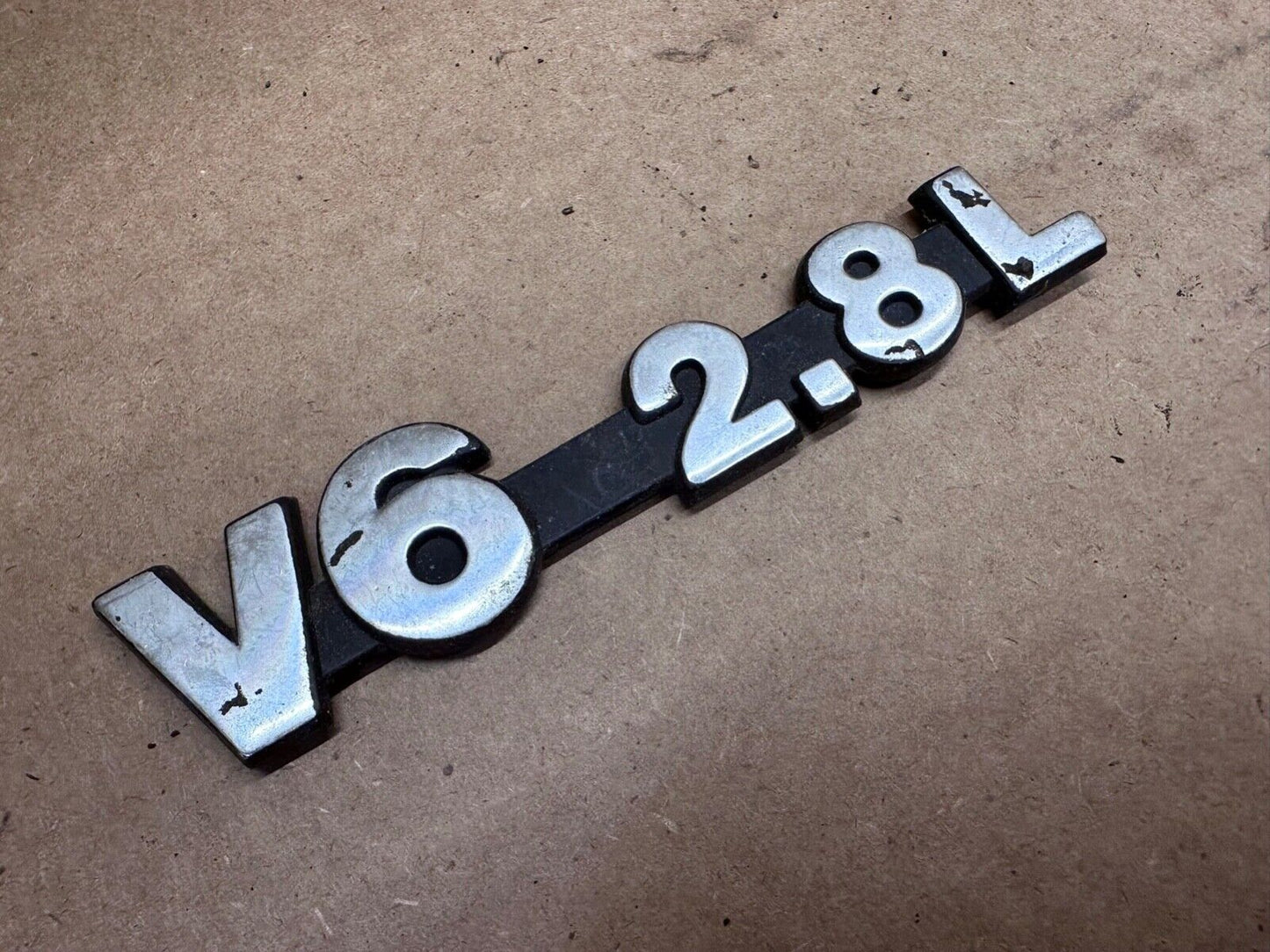 84-86 Jeep Cherokee XJ V6 2.8L Original Metal OEM Badge Emblem Chevy S10 2.8L