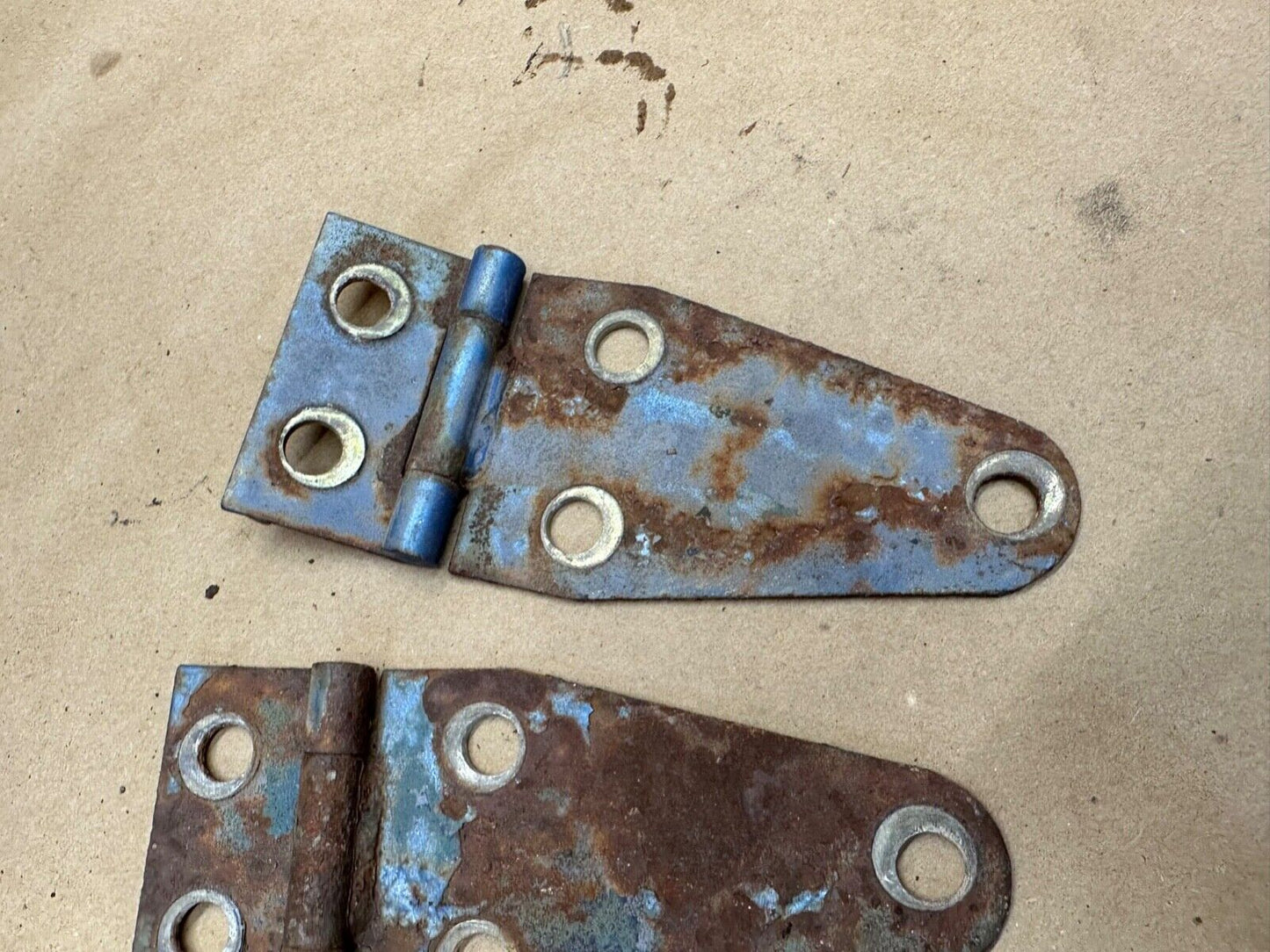 76-95 Jeep Wrangler YJ CJ Hood Hinges Hinge Set Patina FREE SHIPPING OEM